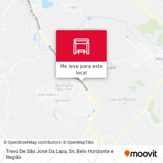 Trevo De São José Da Lapa, Sn mapa