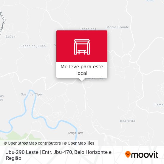 Jbu-290 Leste | Entr. Jbu-470 mapa