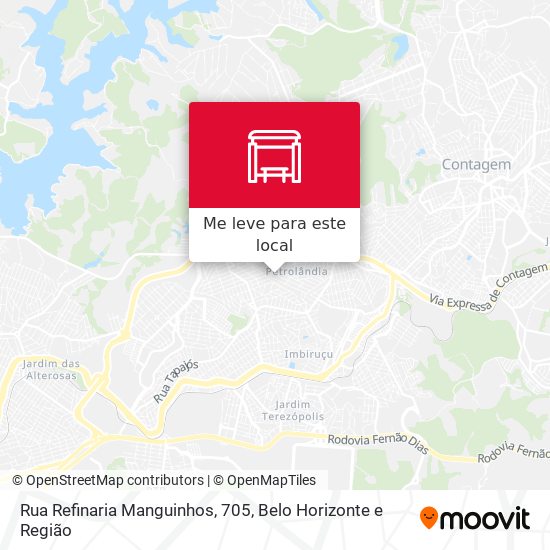 Rua Refinaria Manguinhos, 705 mapa