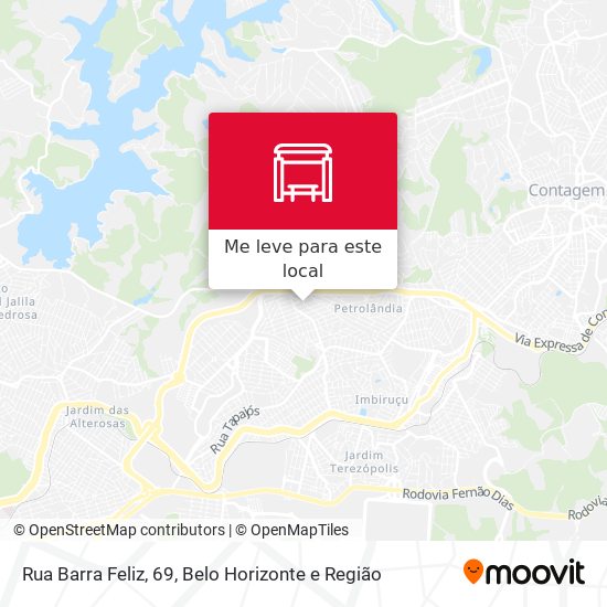 Rua Barra Feliz, 69 mapa