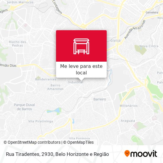 Rua Tiradentes, 2930 mapa