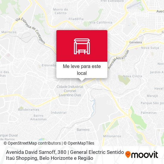 Avenida David Sarnoff, 380 | General Electric Sentido Itaú Shopping mapa