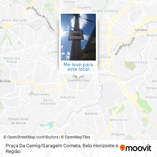 Praça Da Cemig/Garagem Cometa mapa