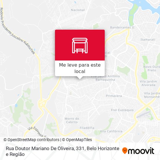 Rua Doutor Mariano De Oliveira, 331 mapa
