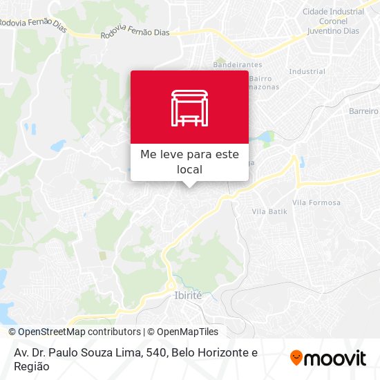 Av. Dr. Paulo Souza Lima, 540 mapa