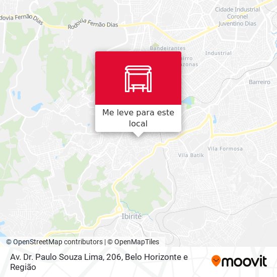 Av. Dr. Paulo Souza Lima, 206 mapa
