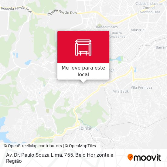 Av. Dr. Paulo Souza Lima, 755 mapa