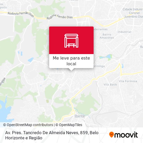 Av. Pres. Tancredo De Almeida Neves, 859 mapa