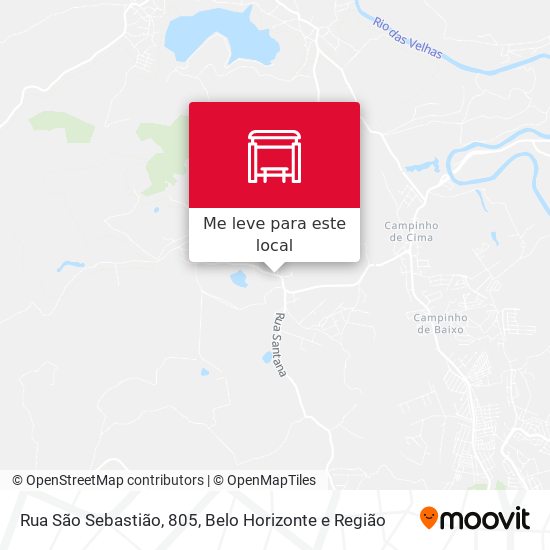 Rua São Sebastião, 805 mapa