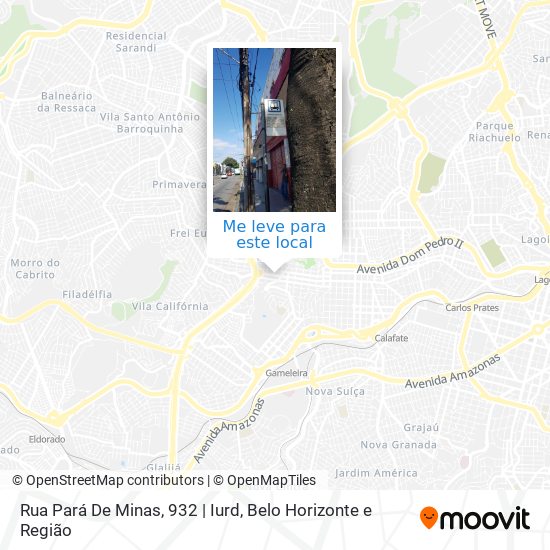 Rua Pará De Minas, 932 | Iurd mapa