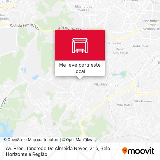 Av. Pres. Tancredo De Almeida Neves, 215 mapa