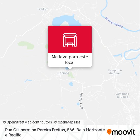 Rua Guilhermina Pereira Freitas, 866 mapa