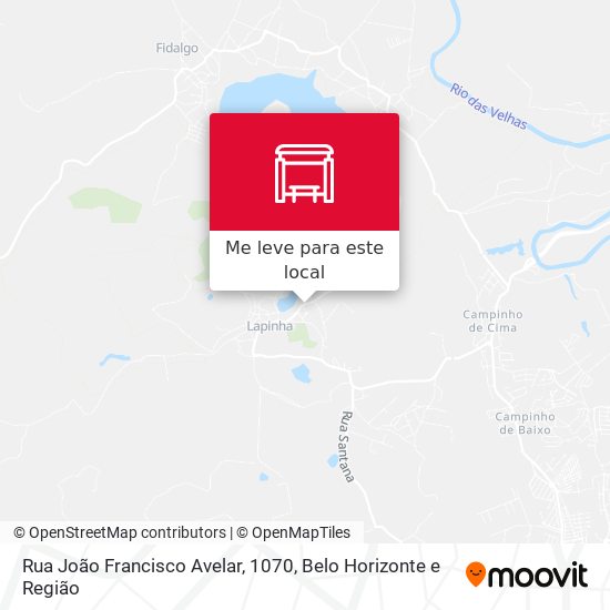 Rua João Francisco Avelar, 1070 mapa