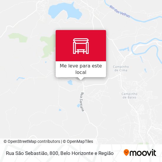 Rua São Sebastião, 800 mapa