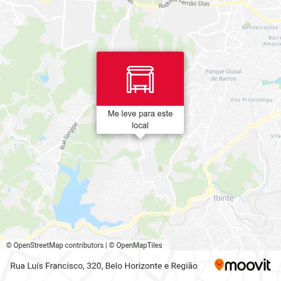 Rua Luís Francisco, 320 mapa