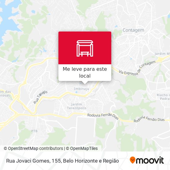 Rua Jovaci Gomes, 155 mapa