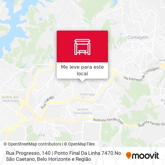 Rua Progresso, 140 | Ponto Final Da Linha 7470 No São Caetano mapa