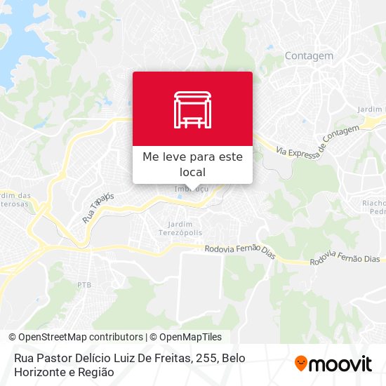 Rua Pastor Delício Luiz De Freitas, 255 mapa