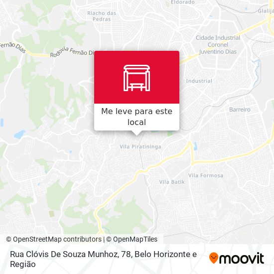 Rua Clóvis De Souza Munhoz, 78 mapa