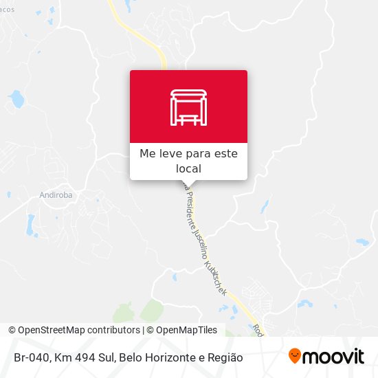 Br-040, Km 494 Sul mapa