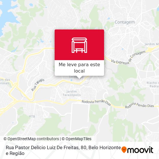 Rua Pastor Delício Luiz De Freitas, 80 mapa