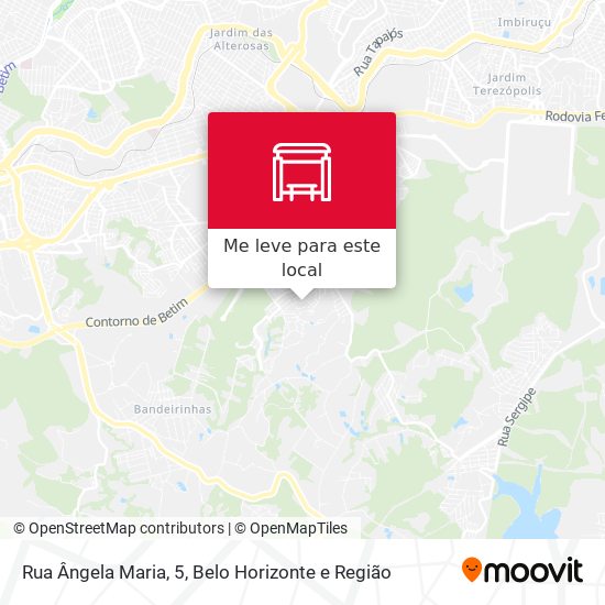 Rua Ângela Maria, 5 mapa