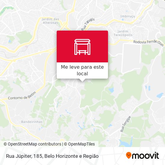 Rua Júpiter, 185 mapa