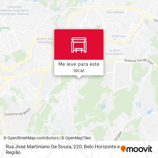 Rua José Martiniano De Souza, 220 mapa