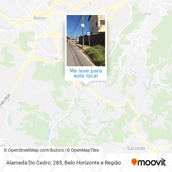 Alameda Do Cedro, 285 mapa
