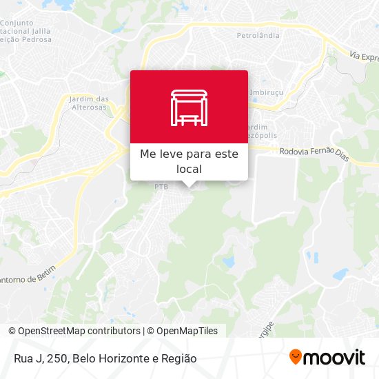 Rua J, 250 mapa
