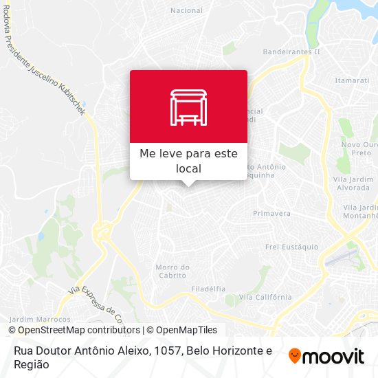 Rua Doutor Antônio Aleixo, 1057 mapa