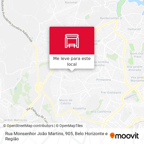 Rua Monsenhor João Martins, 905 mapa