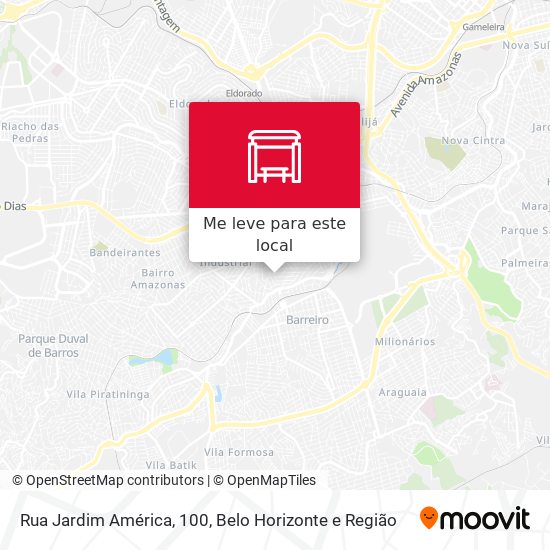 Rua Jardim América, 100 mapa