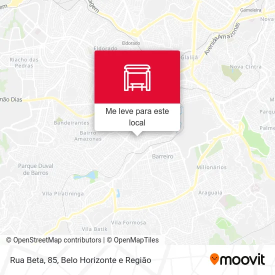 Rua Beta, 85 mapa