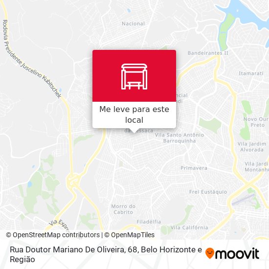 Rua Doutor Mariano De Oliveira, 68 mapa