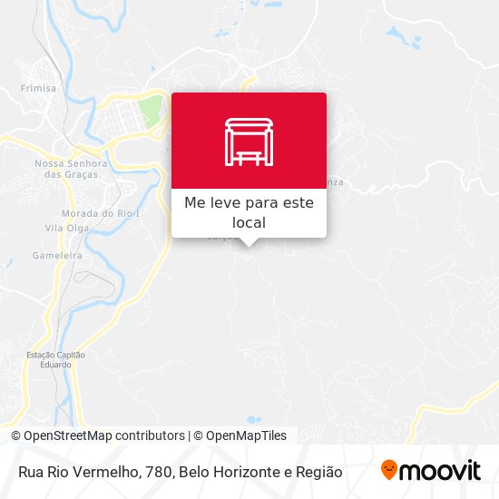 Rua Rio Vermelho, 780 mapa