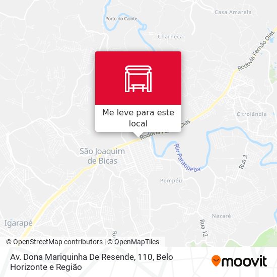 Av. Dona Mariquinha De Resende, 110 mapa