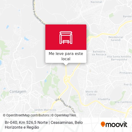 Br-040, Km 526,5 Norte | Ceasaminas mapa