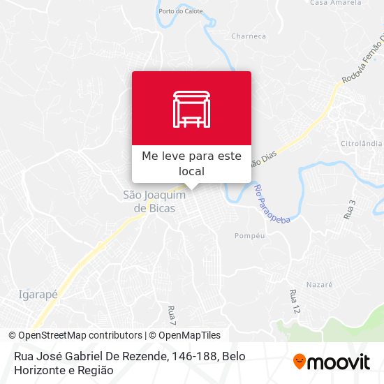 Rua José Gabriel De Rezende, 146-188 mapa