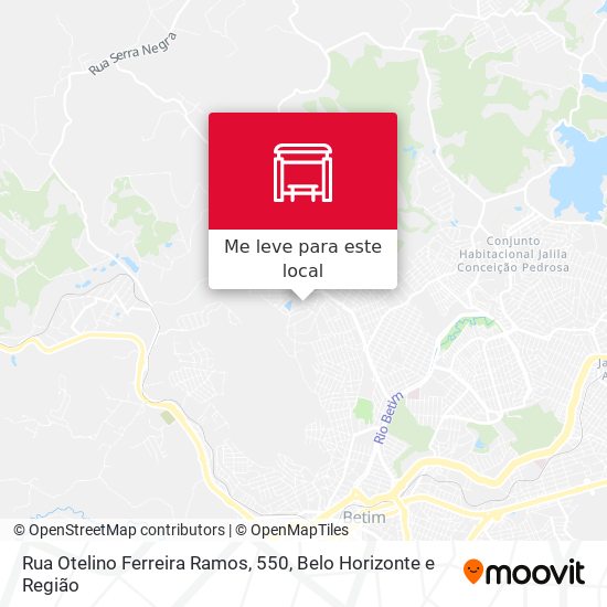 Rua Otelino Ferreira Ramos, 550 mapa