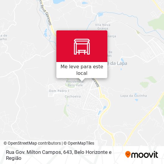 Rua Gov. Milton Campos, 643 mapa