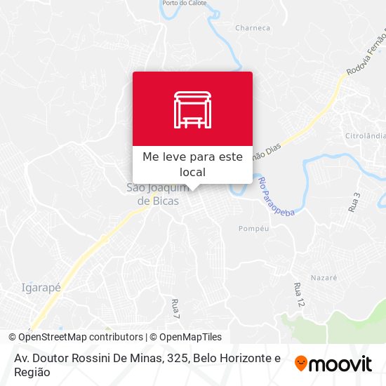 Av. Doutor Rossini De Minas, 325 mapa