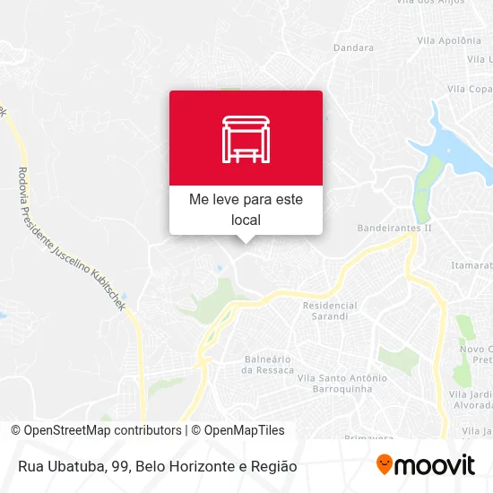 Rua Ubatuba, 99 mapa