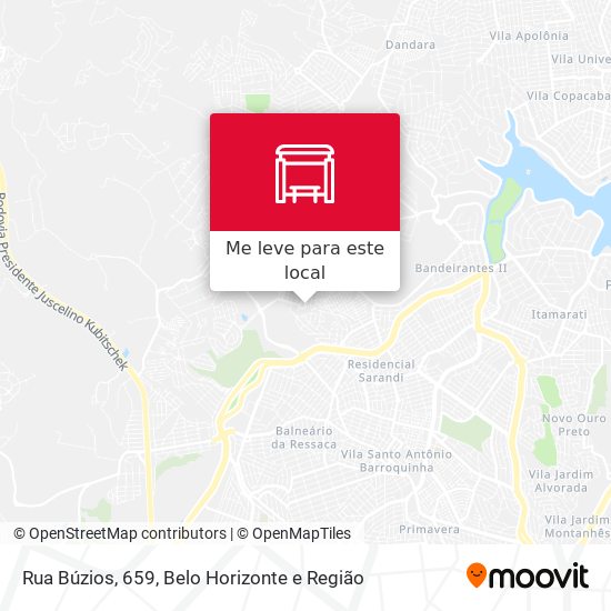 Rua Búzios, 659 mapa