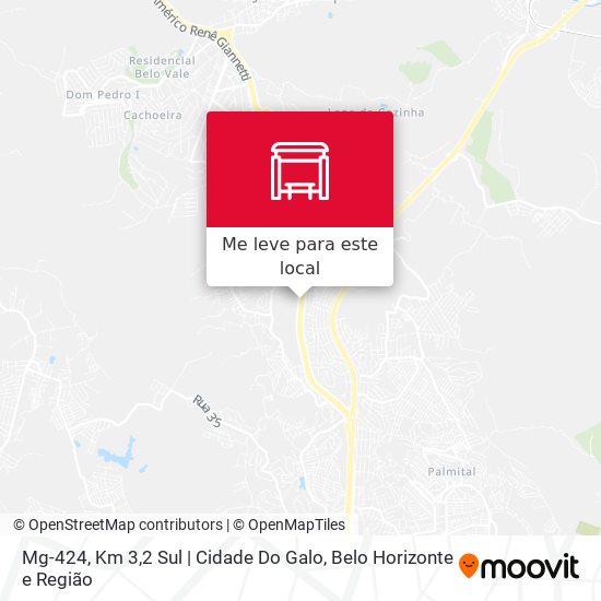 Mg-424, Km 3,2 Sul | Cidade Do Galo mapa