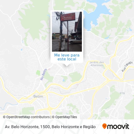 Av. Belo Horizonte, 1500 mapa