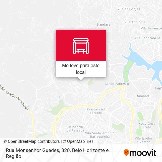 Rua Monsenhor Guedes, 320 mapa