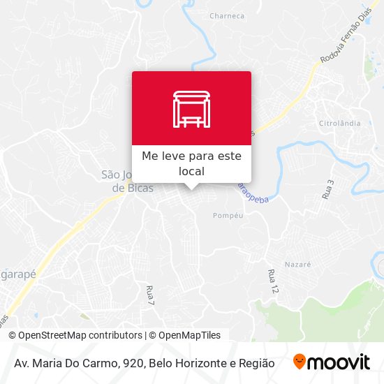 Av. Maria Do Carmo, 920 mapa