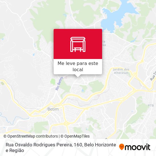 Rua Osvaldo Rodrigues Pereira, 160 mapa