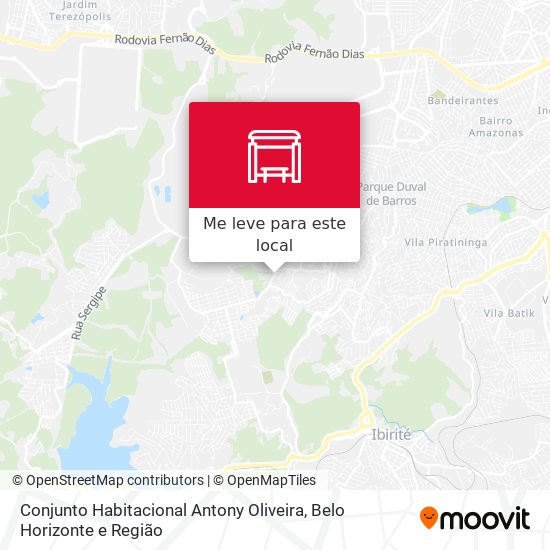 Conjunto Habitacional Antony Oliveira mapa